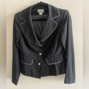 Robbie Bee Women’s Black Crop Blazer Size 6